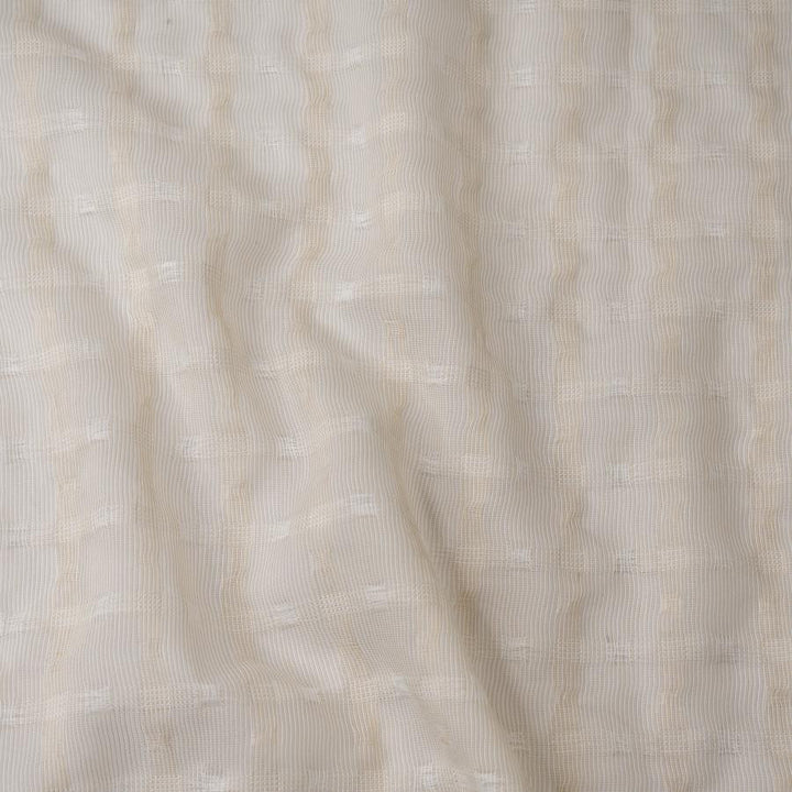 Joan # 208 Palomino by Maxwell Fabric Sheer Glam 100% POLYESTER TURKEY V-0.75" H-0.87" 125" - Fabric Carolina -
