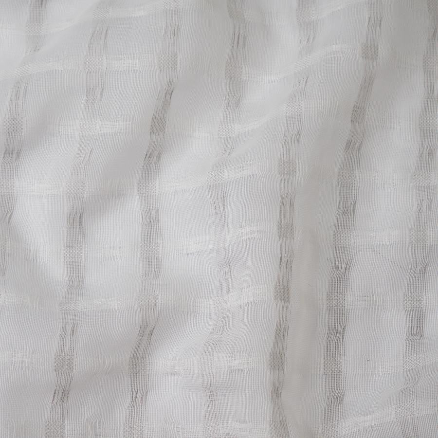 Joan # 229 Overcast by Maxwell Designer Fabric Sheer Glam 100% POLYESTER TURKEY V-0.75" H-0.87" 125" - Swanky Fabrics -