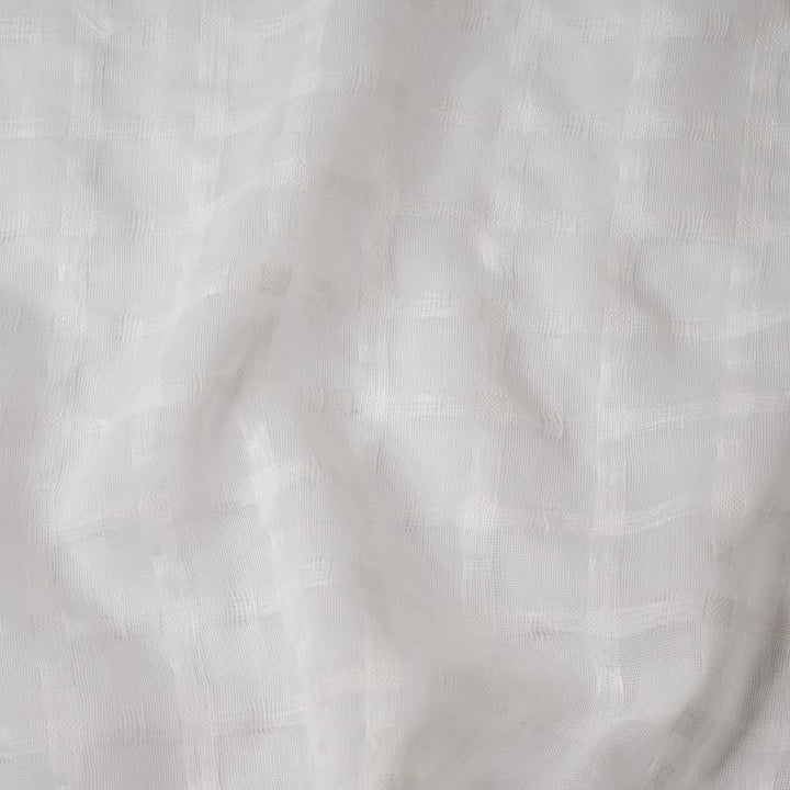 Joan # 255 Powder by Maxwell Designer Fabric Sheer Glam 100% POLYESTER TURKEY V-0.75" H-0.87" 125" - Swanky Fabrics -