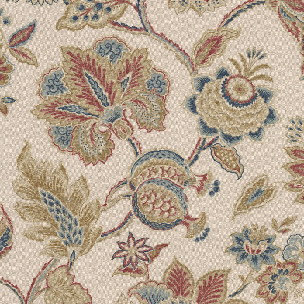 Jackson 1 Americana by Stout Fabric Stout Fabric Jackson 1 AmericanaFabric Comfortable Living Blossom/Sienna 55%Lin 45%Cot Spain </p><p>Repeat: H: 27, V: 6 54 in - Fabric Carolina -