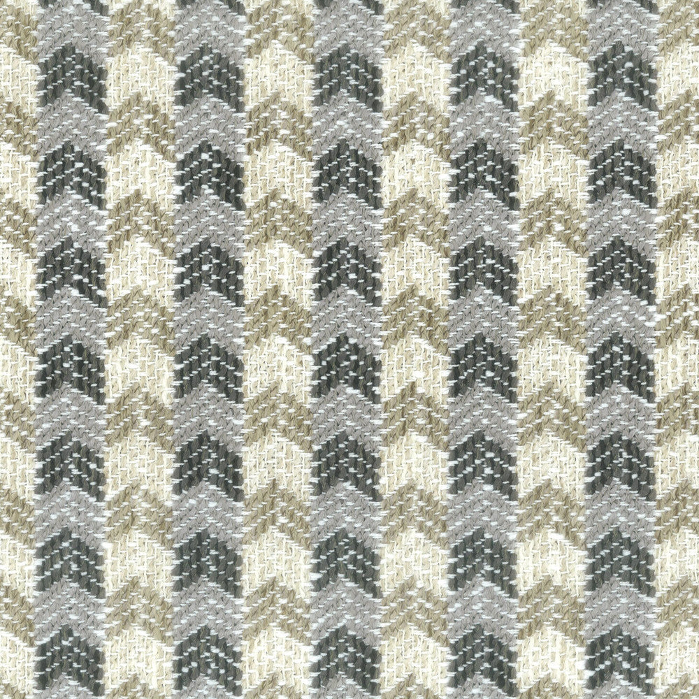 Jaffee 1 Granite by Stout Fabric LIVING IS EASY SMOKE/COAL 61%UV 39%NOL USA FLAME RETARDANT-N.F.P.A. 701 SMALL SCALE Horizontal: 1.250 and Vertical: 1.875 53 in - Fabric Carolina -