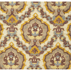 Fantasy Silk Print Dusty Gold by Brunschwig & Fils Fabric