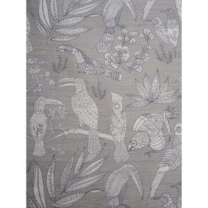 Silk Bird Argento by Brunschwig & Fils Fabric