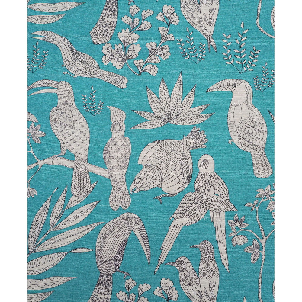 Silk Bird Aqua Pura by Brunschwig & Fils Fabric Brunschwig & Fils Fabric Silk Bird Aqua PuraFabric FESTIVAL SILK - 100% Thailand </p><p>Repeat: H: 46, V: 20 46 - Fabric Carolina -