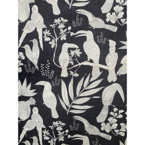 Silk Bird Ebony by Brunschwig & Fils Fabric
