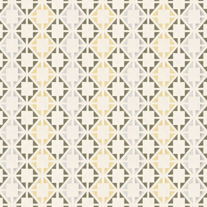 Jared 1 Flint by Stout Fabric Comfortable Living Smoke/Cinder 100% Cotton Viscose Embroidery INDIA Horizontal: 12.125 and Vertical: 7.875 49.25 in - Fabric Carolina -