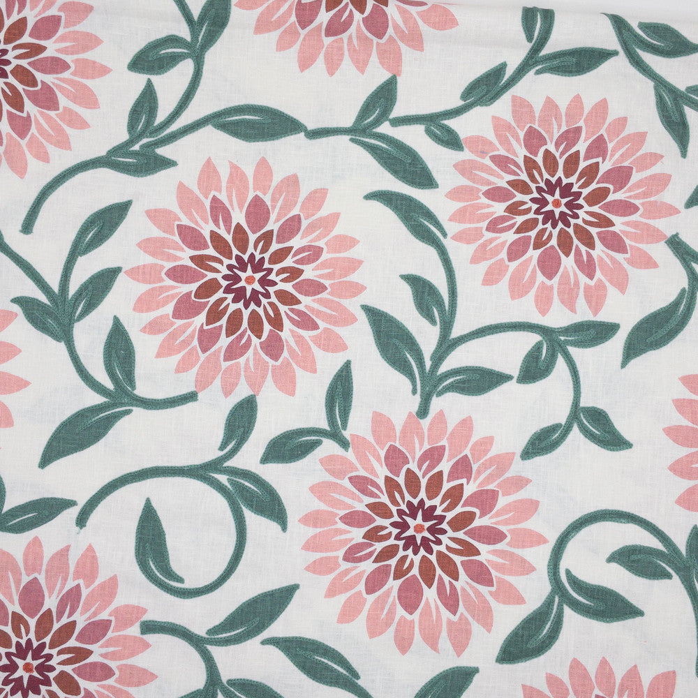 Jeanette 1 Flamingo by Stout Fabric Stout Fabric Jeanette 1 FlamingoFabric Comfortable Living Quartz/Tile 70%Cot 25%Pol 5%Lin %Bemb India </p><p>Repeat: H: 27, V: 1.25 54 in - Fabric Carolina -