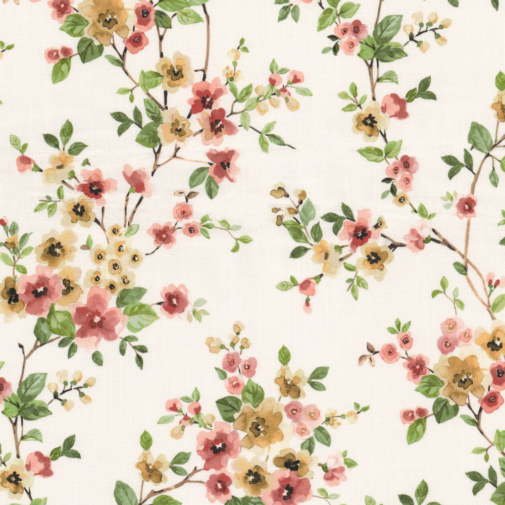 Jericho 1 Blossom by Stout Fabric Stout Fabric Jericho 1 BlossomFabric Rainbow Library Blossom/Sunset 100%Cot Spain </p><p>Repeat: H: 13.5, V: 0 54 in - Fabric Carolina -