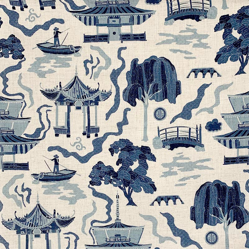Jihoon Denim by Magnolia Fabric - 95Poly/5Linen China 50000 Horizontal: 27 and Vertical: 27 54" - Fabric Carolina -