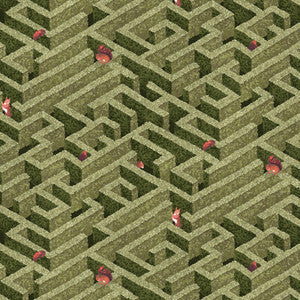 Labyrinth With Squirrels 1 by Kravet Wallcovering