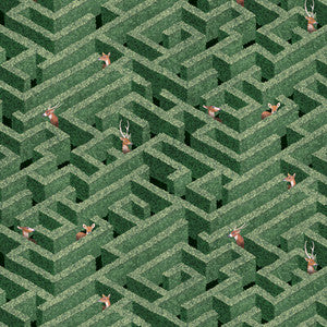 Labyrinth With Deer 1 by Kravet Wallcovering