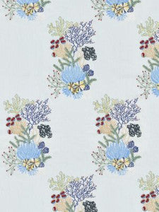 Scalamandre Fabric Combe Martin Azure