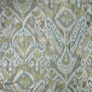 Scalamandre Fabric Kalasin Aqua Chartreuse
