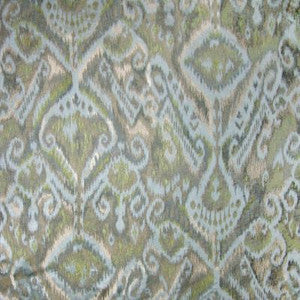Scalamandre Fabric Kalasin Aqua Chartreuse