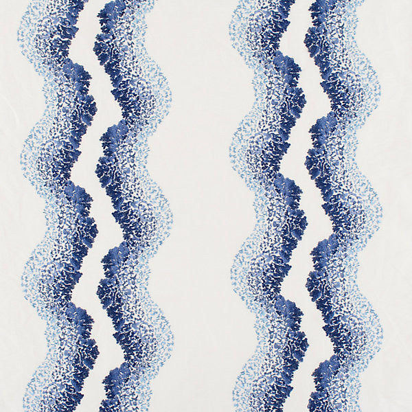 Anchita Blue by Grey Watkins Fabric Grey Watkins Fabric Anchita BlueFabric 66% LINEN 34% COTTON BASE RAYON EMB. INDIA </p><p>Repeat: H: 7.5", V: 13.25" 54" - Fabric Carolina -