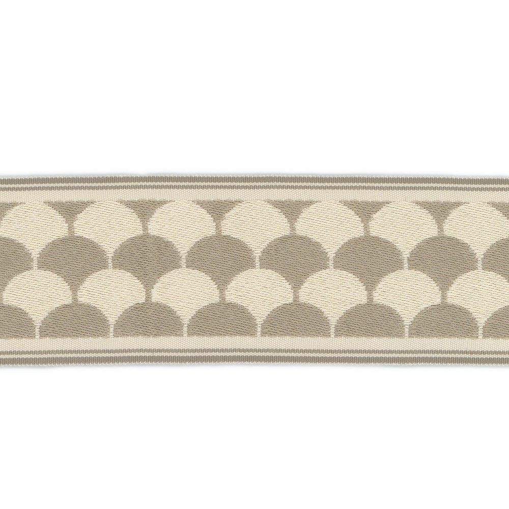Jolie Tape 7 Driftwood by Stout Trim Stout Trim Jolie Tape 7 DriftwoodTrim NEW TRADITIONS TRIM 100%SVI CHINA </p><p>Repeat: H: 1.250, V: 0.000 3 in - Fabric Carolina -