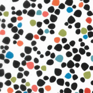 Jolie Black by Norbar Designer Fabric PRISM CARNIVAL 100% POLYESTER CHINA 13 3/4"V 27 1/2"H 57 - Swanky Fabrics -