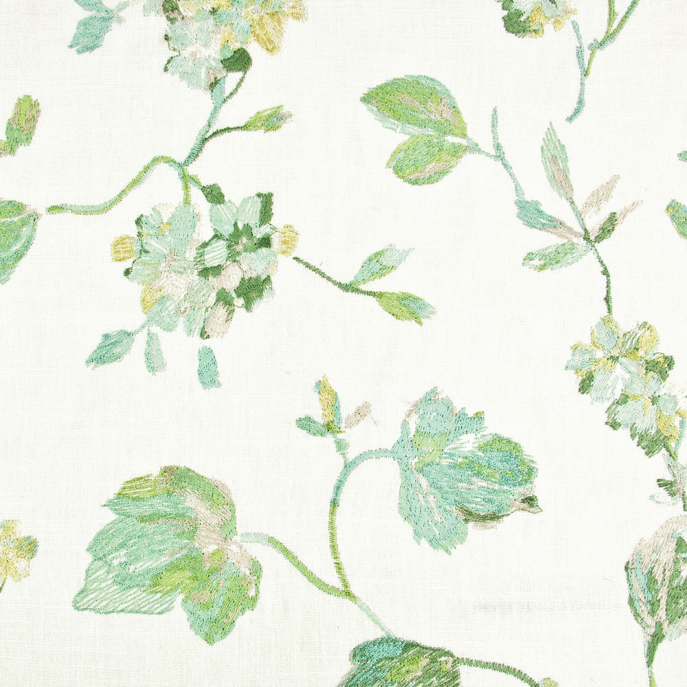 Journey 3 Seafoam by Stout Fabric Color My Window Bahama/Seaglass 58% Cotton 42% Polyester Viscose Embroidery INDIA FLAME RETARDANT-N.F.P.A. 260A CLASS 1 CATB 117-2013 WYZENBEEK 20 000 DOUBLE RUB WEAR TEST (HEAVY DUTY) Horizontal: 25.5 and Vertical: 12.25 51 in - Fabric Carolina -