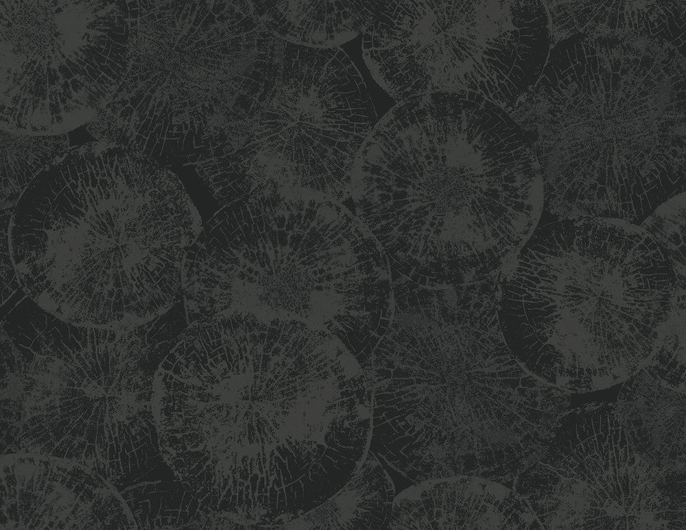 Eren Rich Onyx by Seabrook Wallpaper Japandi Style United States 60.53 20.87" 27" - Fabric Carolina -