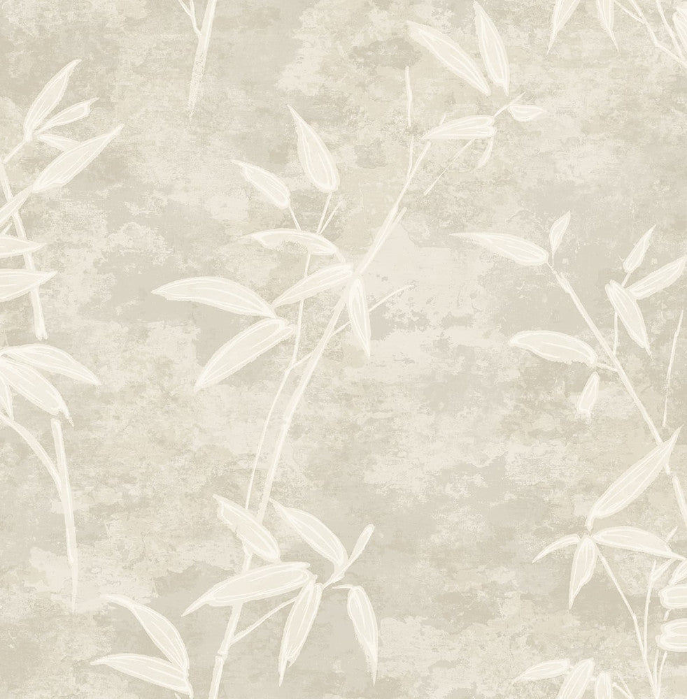 Honshu Bamboo Warmstone by Seabrook Wallpaper Japandi Style United States 56.05 20.87" 20.5" - Fabric Carolina -