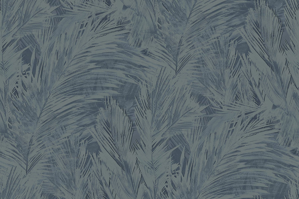 Mari Navy Blue by Seabrook Wallpaper Japandi Style United States 60.53 18" 27" - Fabric Carolina -