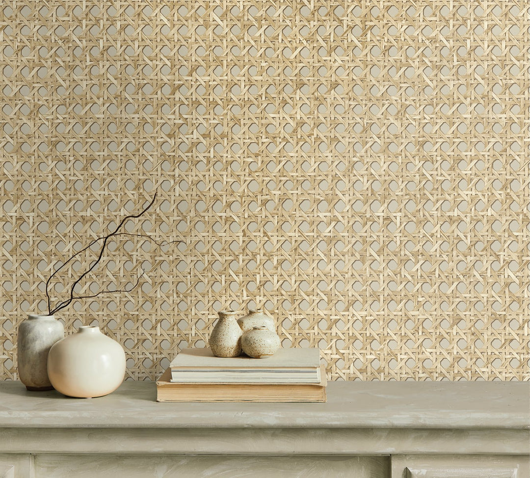 Mika Hemp JP11205 by Seabrook Designs Designer Wallpaper