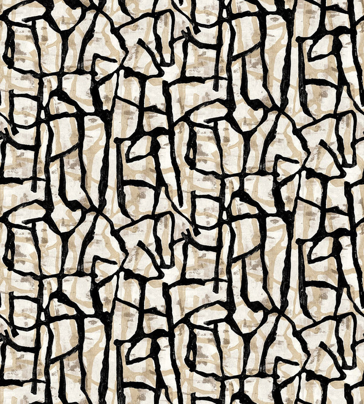 Jouji Mural Ebony & Sand by Seabrook Wallpaper Japandi Style United States 90 108" 108" - Fabric Carolina -