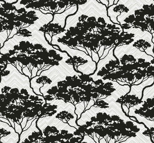 Nara Stringcloth Onyx & Fog by Seabrook Wallpaper