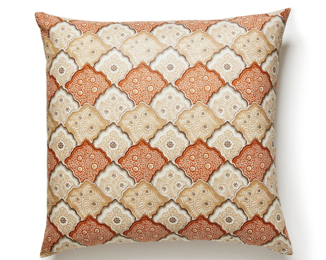 Akira Pillow 22 X 22 - Cognac JPAKIRPILL0002 by Scalamandre Designer Pillow