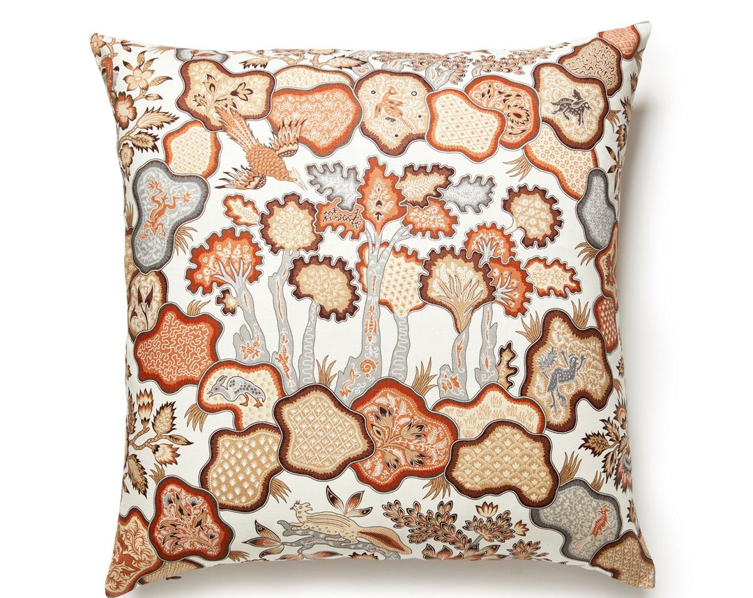 Ziba Pillow 22 X 22 - Cognac JPZIBAPILL0002 by Scalamandre Designer Pillow