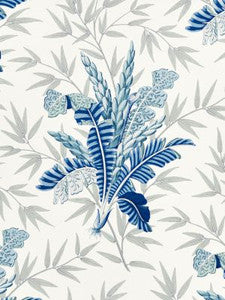 Scalamandre Fabric Bahar Porcelain Blue