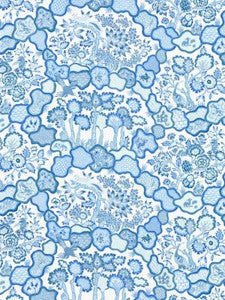 Scalamandre Fabric Ziba Porcelain Blue