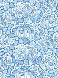 Scalamandre Fabric Ziba Porcelain Blue