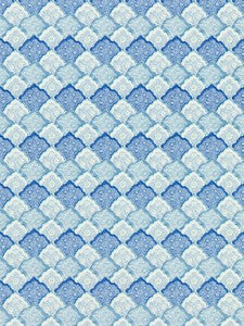 Scalamandre Fabric Akira Porcelain Blue