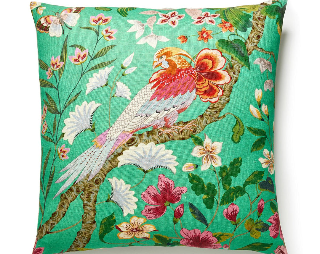Botany Bay Pillow 24 X 24 - Jade JPSDDK13400006 by Scalamandre Designer Pillow