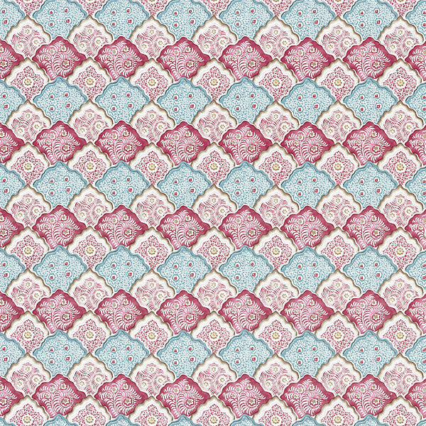 Akira/Peacock Rose 4660-001 by Old World Weavers Fabric MALAY 100% LINEN UNITED KINGDOM LIGHT DUTY Horizontal: 6" and Vertical: 4.25" 51" - Fabric Carolina -