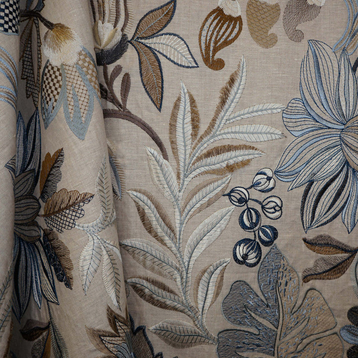 Jubilee 67Sj102 by JF Designer Fabric JF Studio 68% Linen, 26% Viscose, 6% Polyester India Horizontal: 26 and Vertical: 30.5 60 - Swanky Fabrics -