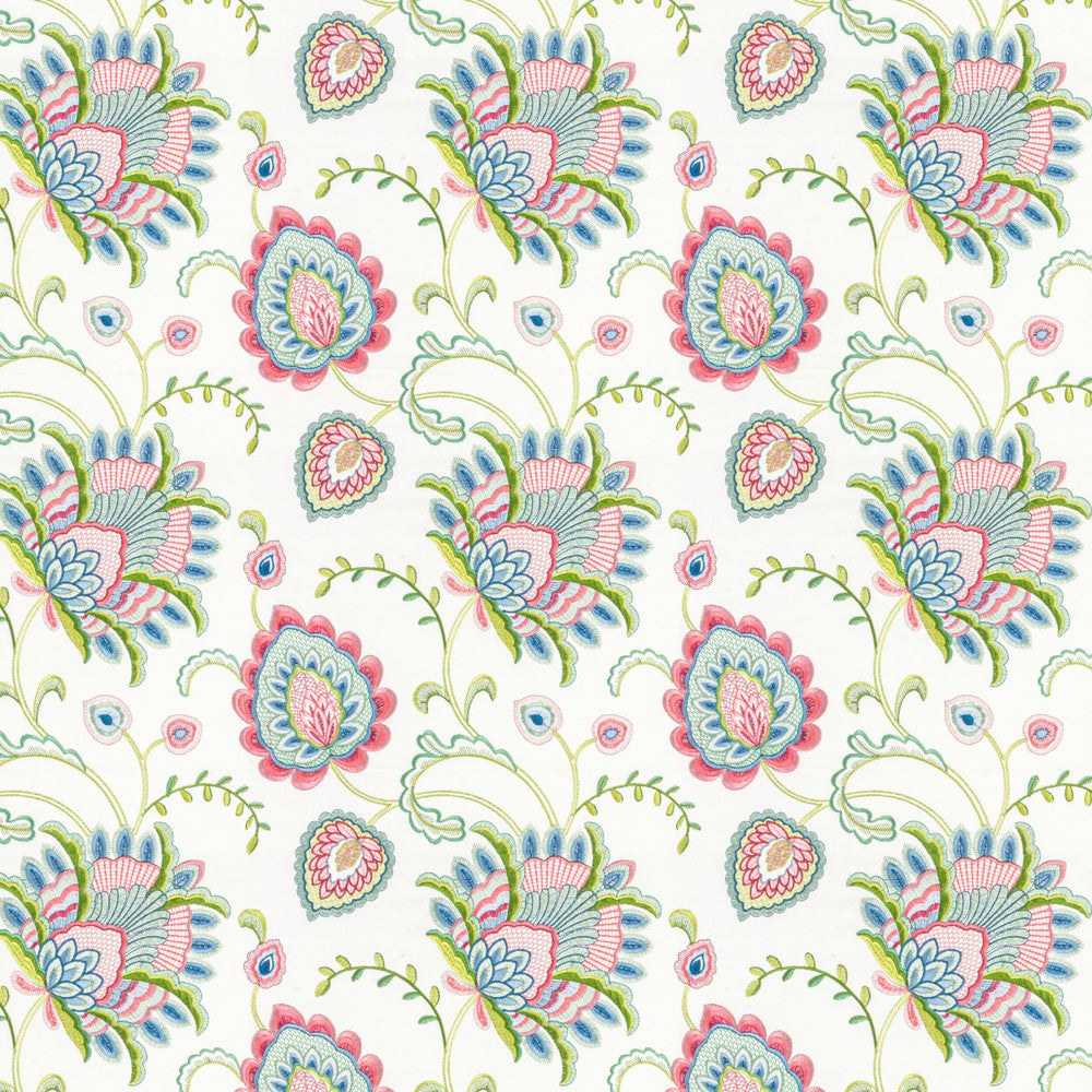 Julep 1 Blossom by Stout Fabric RAINBOW LIBRARY TILE/SORBET 100%COT %BEMB INDIA Horizontal: 17.000 and Vertical: 15.750 50 in - Fabric Carolina -