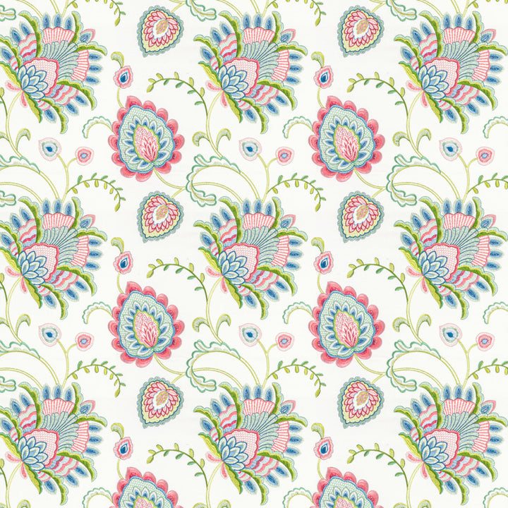 Julep 1 Blossom by Stout Fabric RAINBOW LIBRARY TILE/SORBET 100%COT %BEMB INDIA Horizontal: 17 and Vertical: 15.75 50 in - Fabric Carolina -
