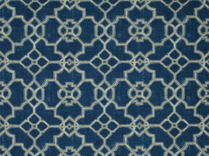 Julian Indigo 593 by Covington Fabric 100% COTTON PAK 50000 Horizontal: 13.5 and Vertical: 12.25 54 - Fabric Carolina -