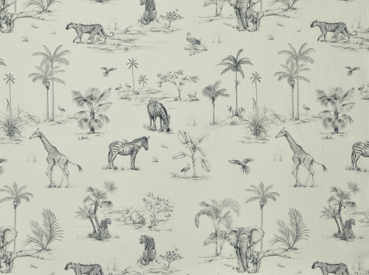 Jumanji 904 Ivory/Ebony by Covington Fabric 100% COTTON India 7500 Horizontal: 27 and Vertical: 27 56.5 - Fabric Carolina -