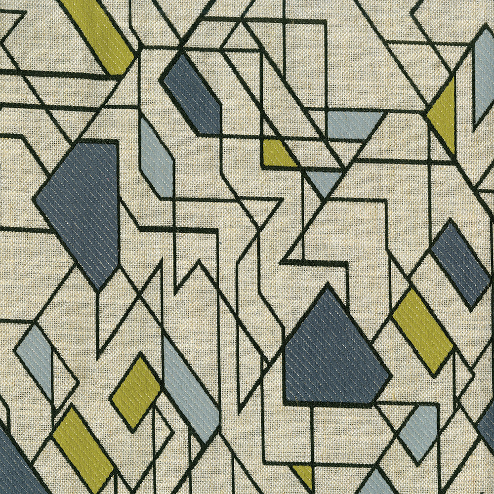 Maze 302 Slate by ABBEYSHEA Fabric 60% Polyester, 25% Rayon, 15% Linen China 50,000 Double Rubs (Wyzenbeek) </p><p>Repeat: Horizontal: 27 in. (68.60 cm) Up the Roll and Vertical: 27 in. (68.60 cm) Across the Roll 56" (142 cm) - Fabric Carolina -