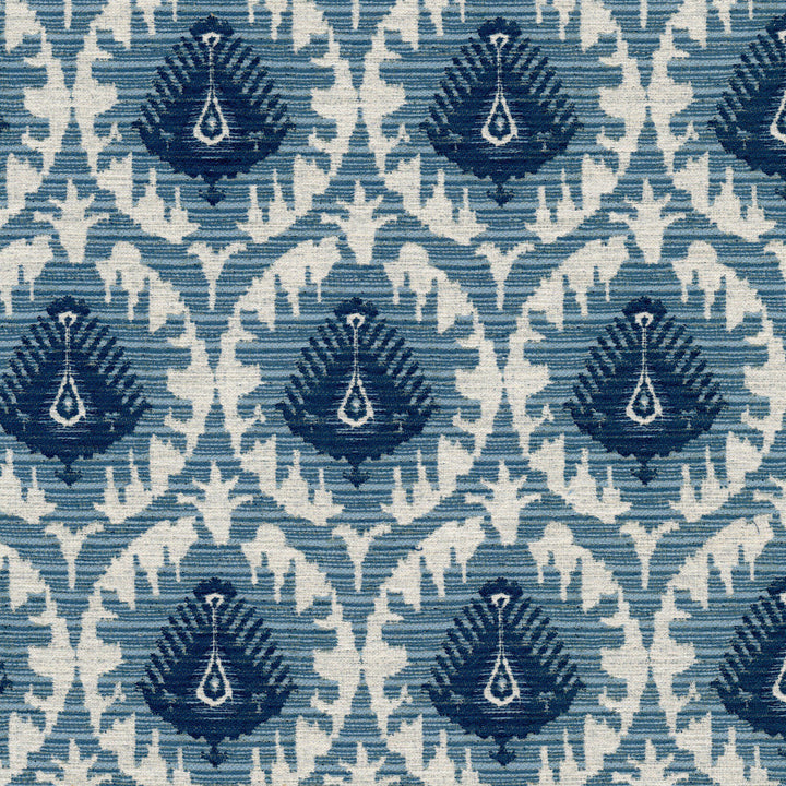 Jutland 5 Ink by Stout Fabric Stout Fabric Jutland 5 InkFabric GREAT IMPRESSIONS BLUE/SPA 82%POL 18%COT TURKEY </p><p>Repeat: H: 7.125, V: 13.625 54 in - Fabric Carolina -