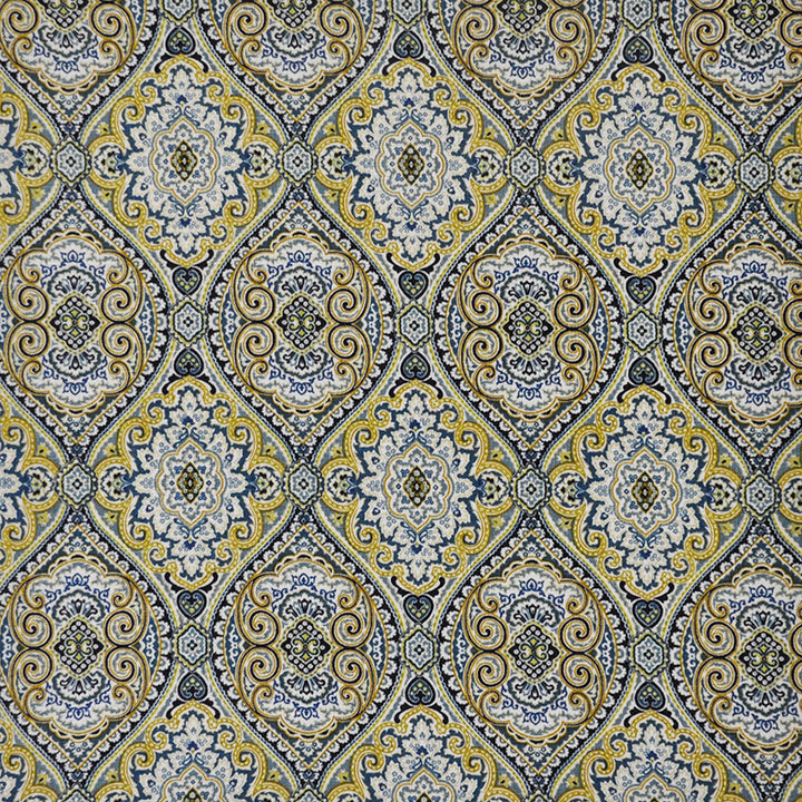 Kublai # 219 Indigo by Maxwell Fabric COLOR THEORY-VOL.II MALLARD 55% LINEN/45% RAYON CHINA See sample </p><p>Repeat: Horizontal: 4.5" and Vertical: 6.75" 54" - Fabric Carolina -