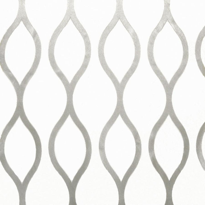 Kennedy # 7602 Silver by Maxwell Fabric Sheer Style 100% POLYESTER TURKEY V-15.4"H-7.9" 118" - Fabric Carolina -
