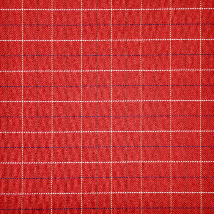 Kincaid # 407 Carmine by Maxwell Fabric MENSWEAR-PLAIDS & CHECKS 100% POLYESTER CHINA See sample </p><p>Repeat: Horizontal: 2" and Vertical: 2" 56" - Fabric Carolina -