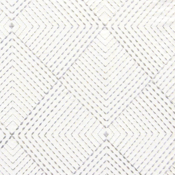 Kite # 425 Ziggy by Maxwell Fabric Color Theory-Vol.Vi Flagstone 65% COTTON/30% RAYON/5% ZARI INDIA V-15"H-13" 54"EMB.52" - Fabric Carolina -
