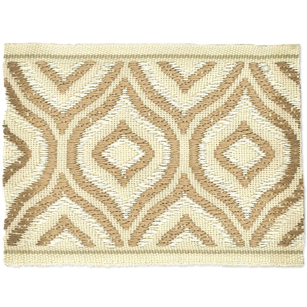 Kaleidoscope 2 Biscuit by Stout Trim Stout Trim Kaleidoscope 2 BiscuitTrim HARMONY TRIM 57%SVI 43%POL CHINA </p><p>Repeat: H: 0.000, V: 0.000 3 in - Fabric Carolina -