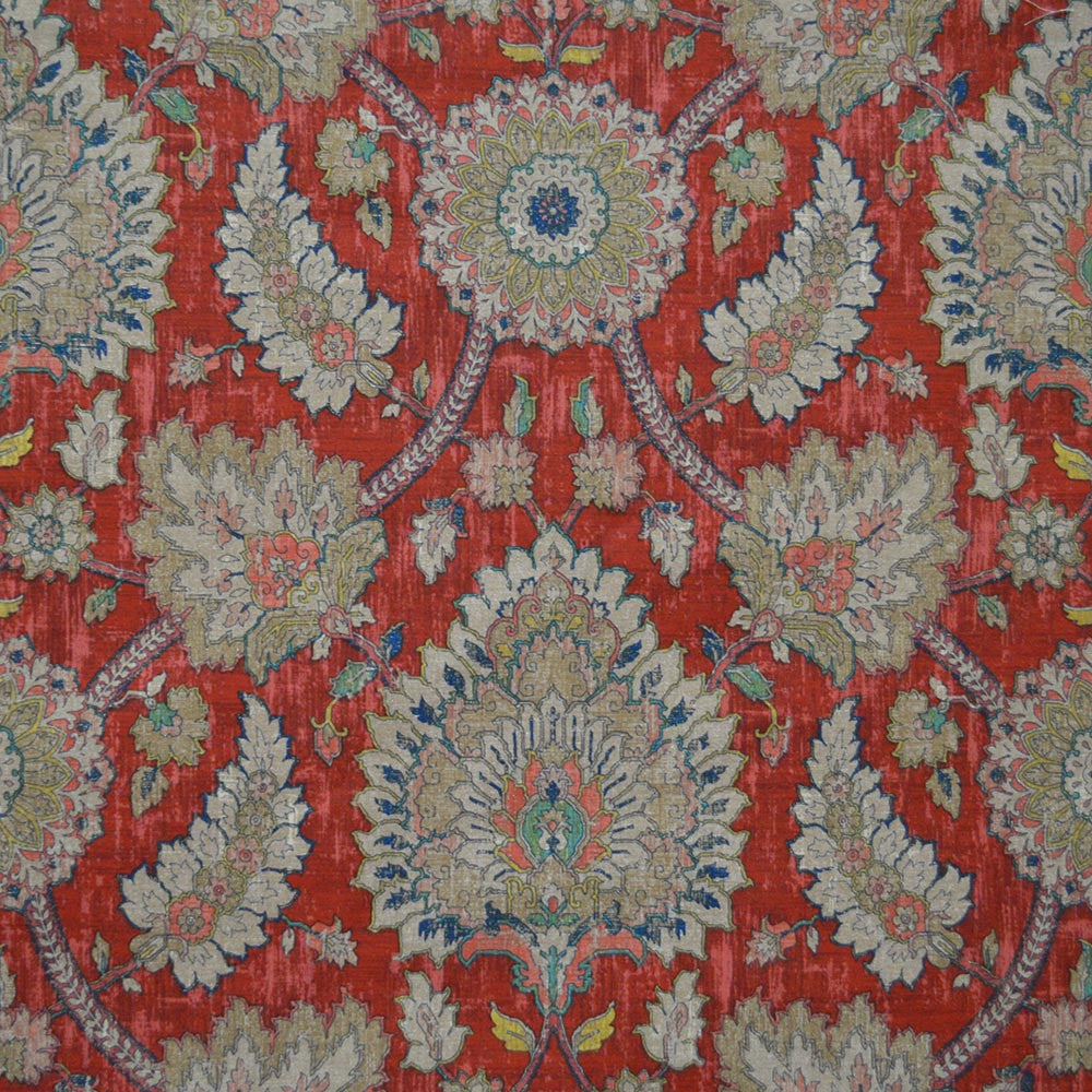 Kamran Red by Magnolia Fabric - 100% COTTON PAKISTAN 30,000 Horizontal: 27.00 and Vertical: 27.00 54" - Fabric Carolina -