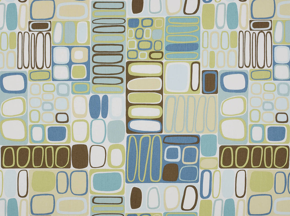 Kandinsky Lagoon 358 by Covington Fabric 100% COTTON Various 15000 Horizontal: 27 and Vertical: 25.25 54 - Fabric Carolina -